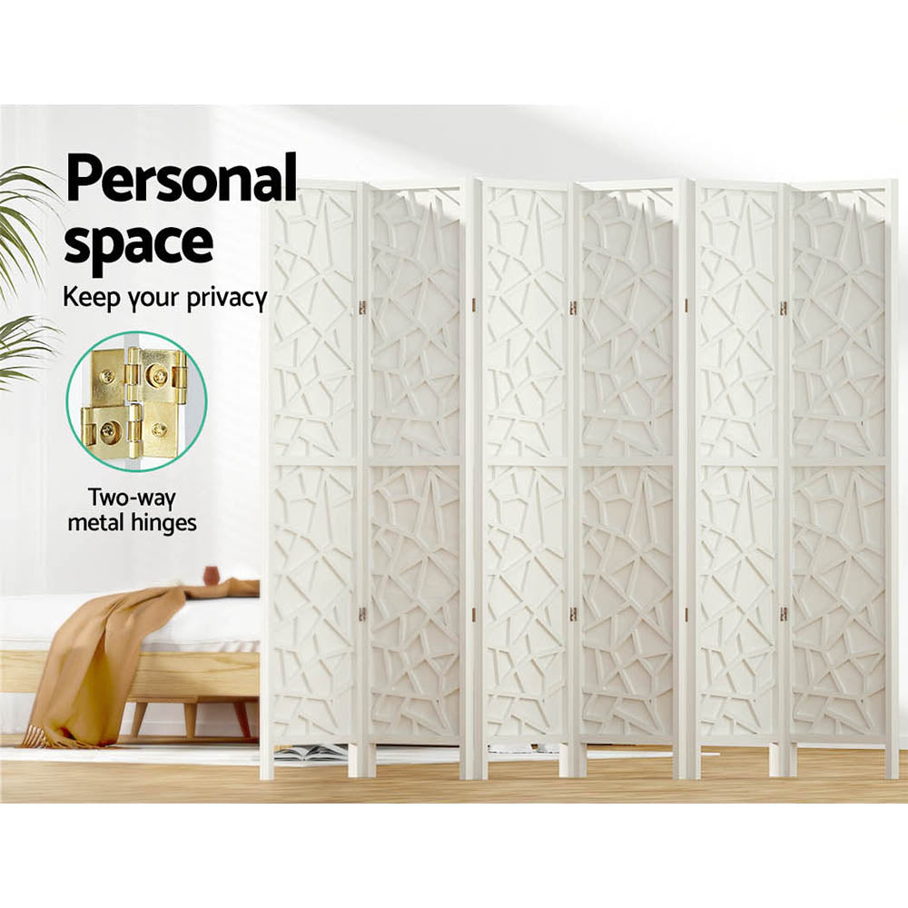 Artiss 6 Panel Clover Room Divider White