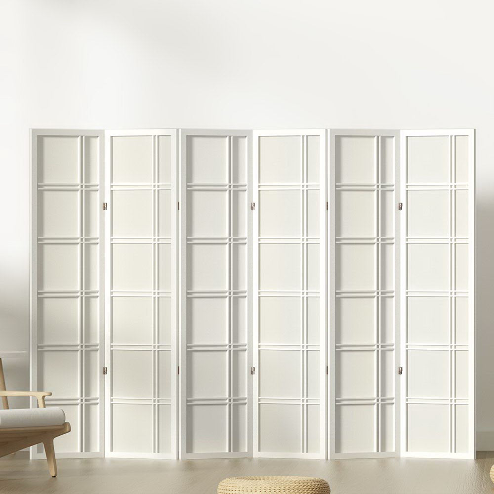 Artiss Nova 6 Panel Room Divider White