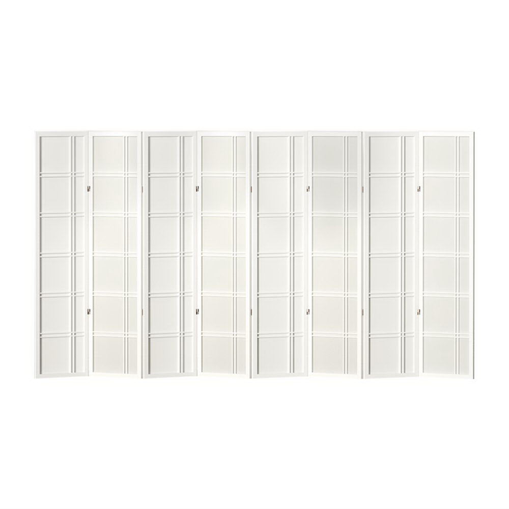 Artiss Nova 8 Panel Room Divider White