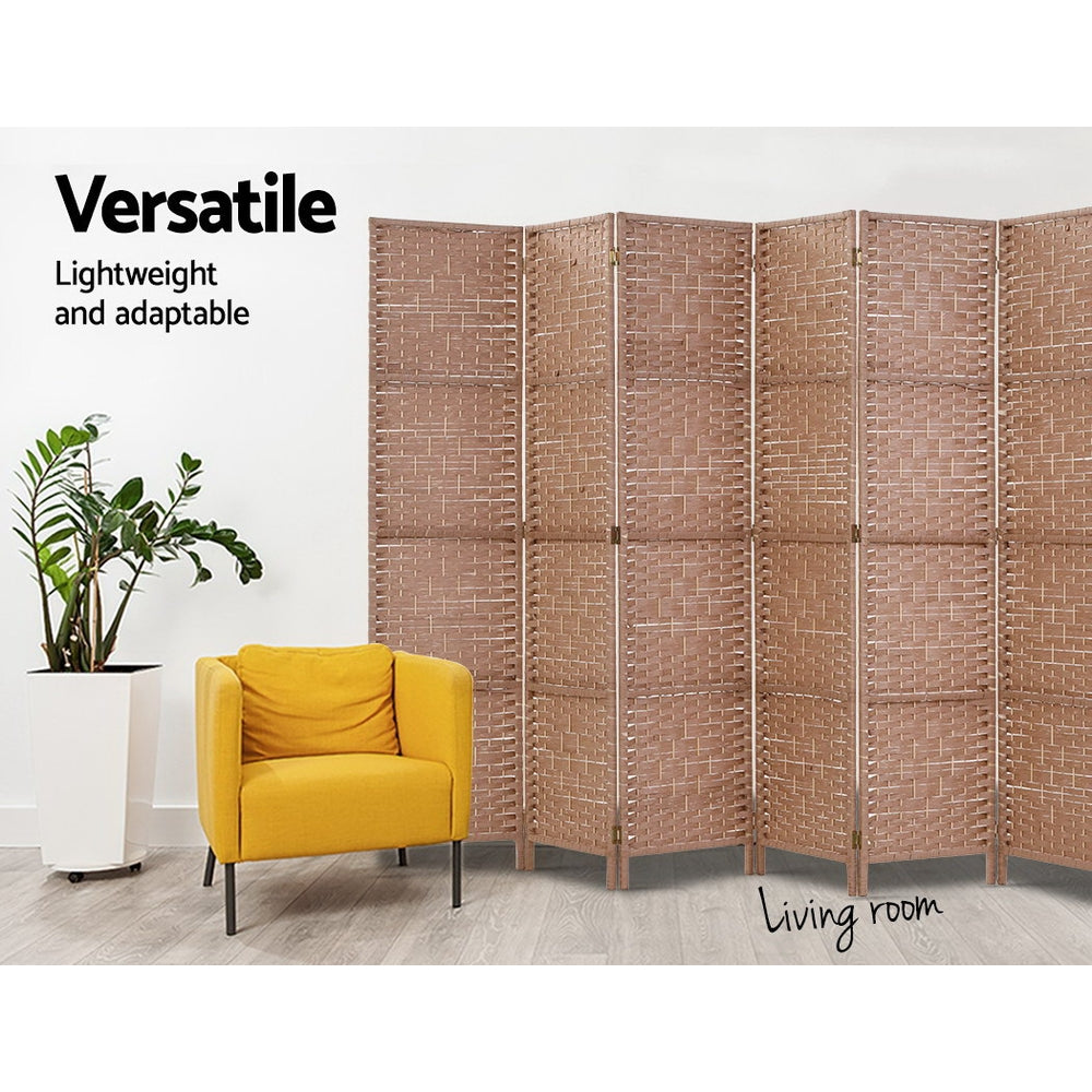 Artiss 6 Panel Room Divider Natural