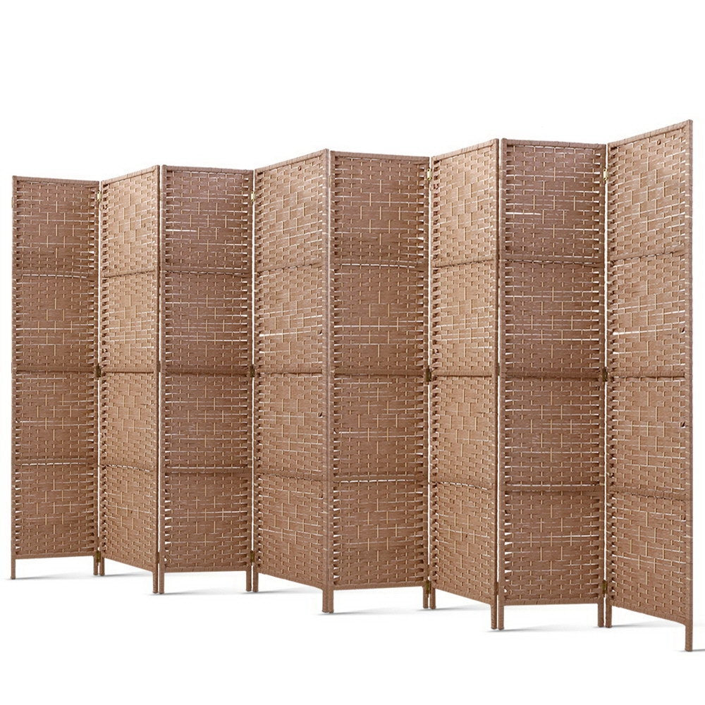 Artiss Wooden 8 Panel Room Divider Natural