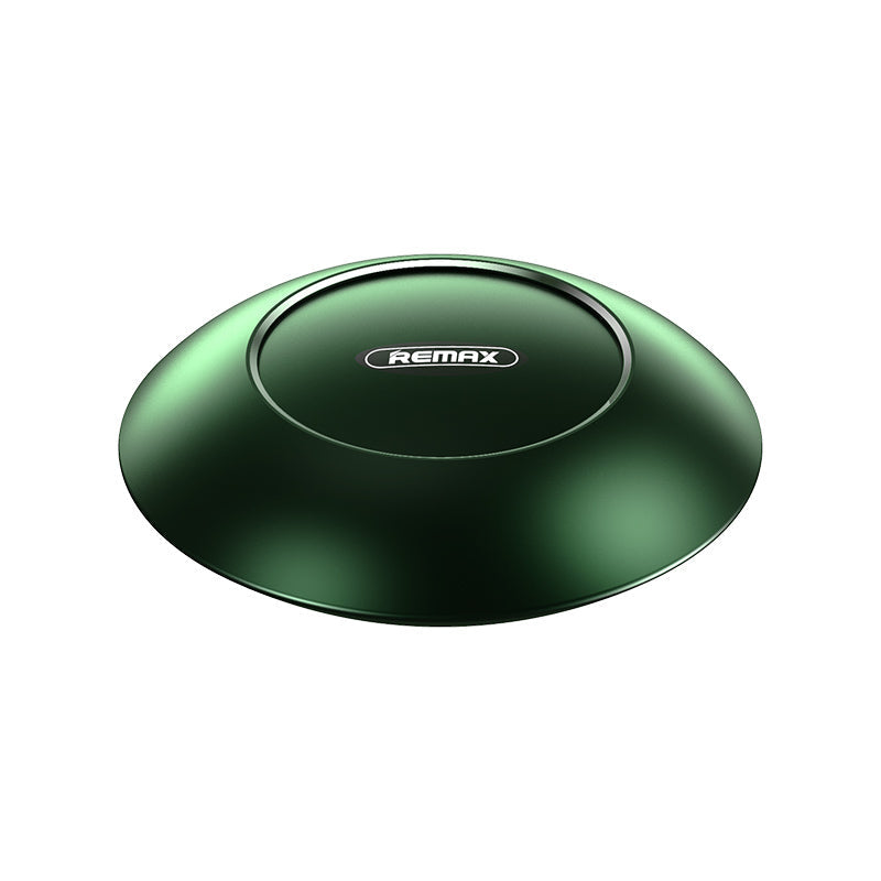 REMAX Mini Car Aroma Oil Diffuser Air Freshener Purifier Aluminum Disk Shape - Green