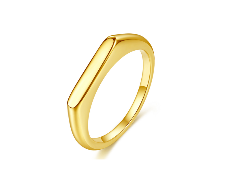 ORO BELLE Modern Milan Gold Layered Ring