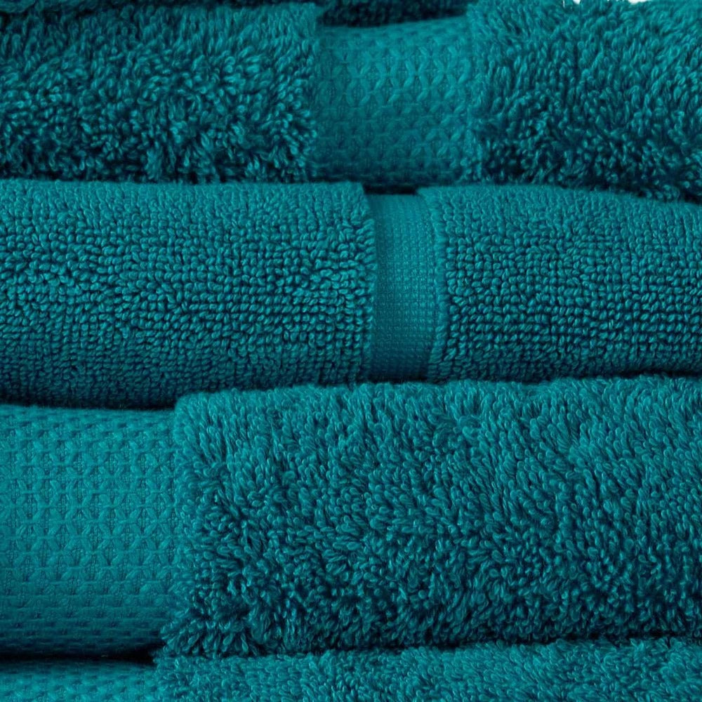 2pc Canningvale Royal Splendour Bath Sheet Set Oceano Teal