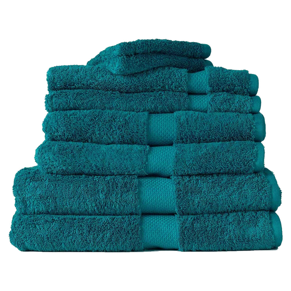 8pc Canningvale Royal Splendour Home Decor Bathroom Towel Set Oceano Teal