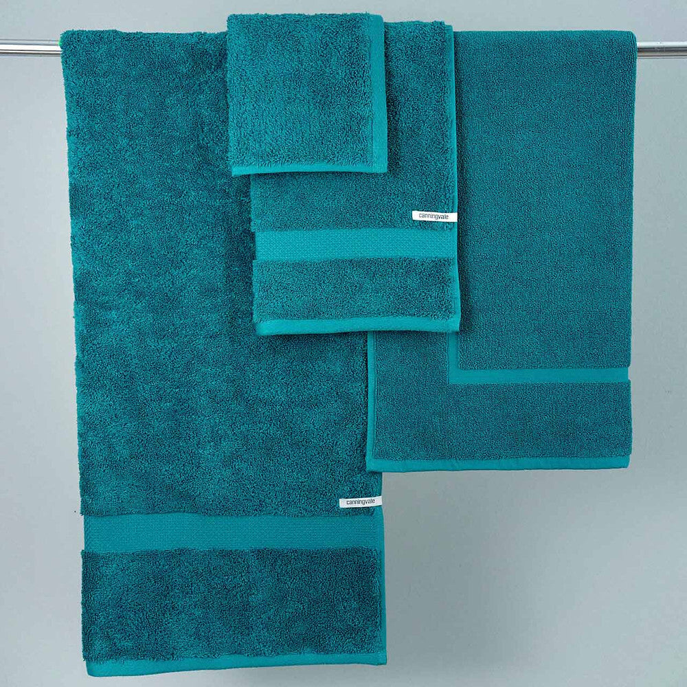 8pc Canningvale Royal Splendour Home Decor Bathroom Towel Set Oceano Teal