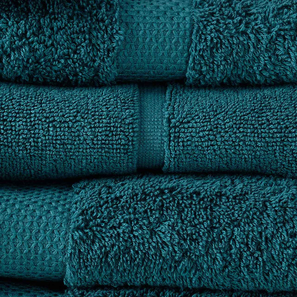 8pc Canningvale Royal Splendour Home Decor Bathroom Towel Set Azzurrite Teal