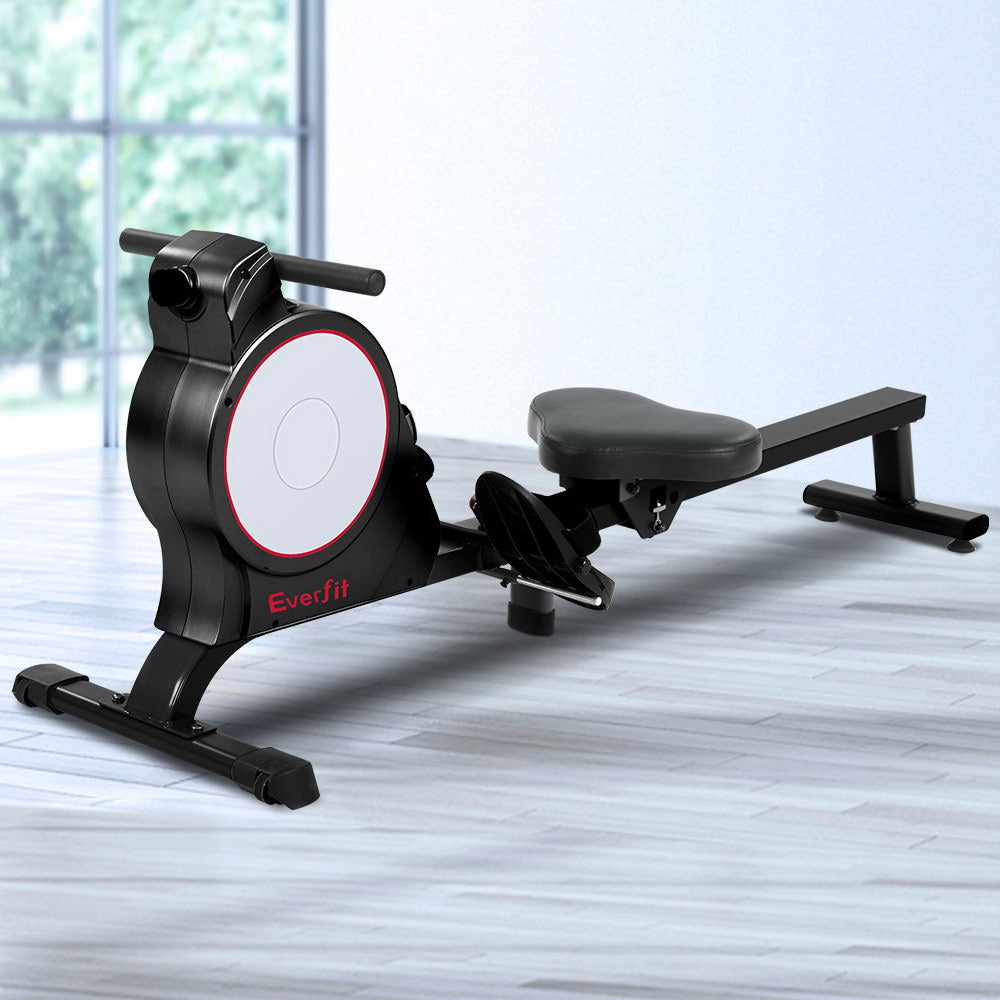 Everfit Magnetic Flywheel Rowing Machine Black