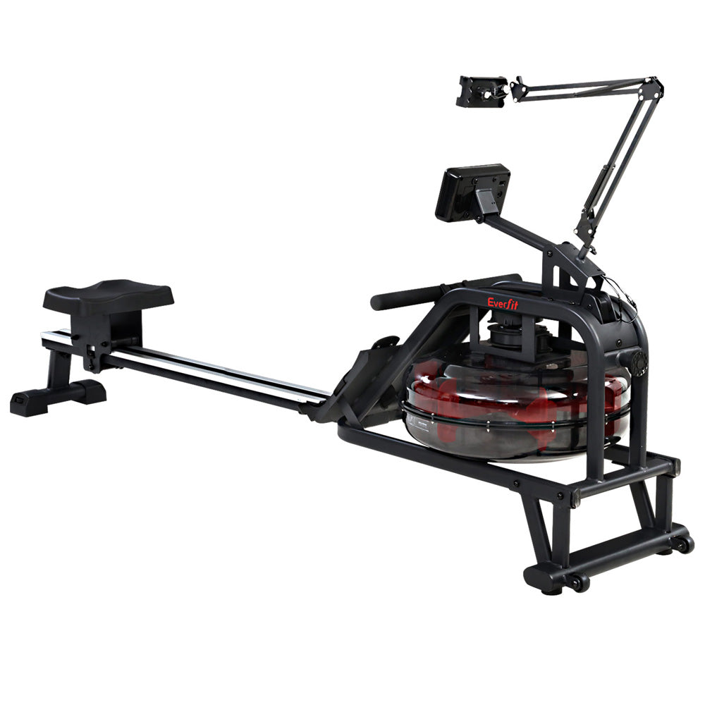 Everfit Water Rowing Exercise Machine Black