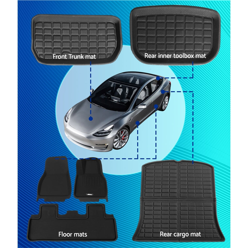 Weisshorn Car Mats for Tesla Model Y