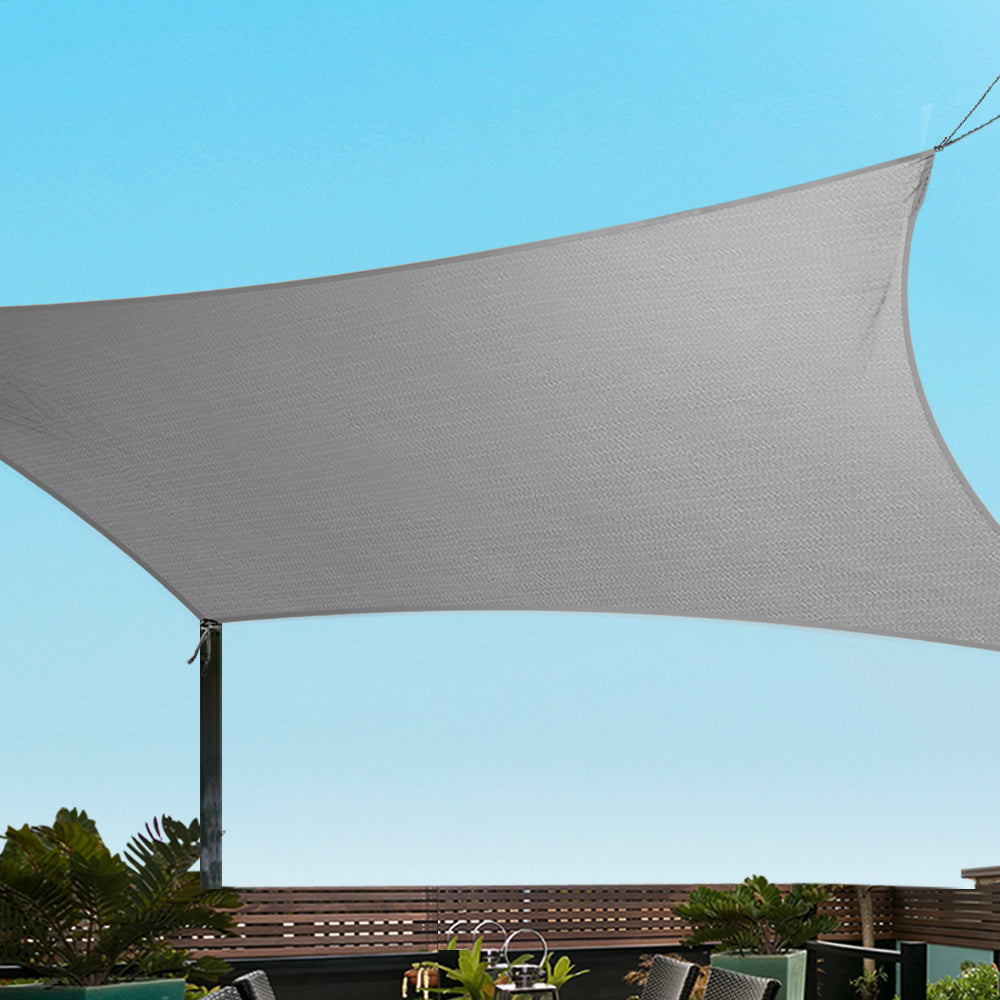 Instahut Sun Shade Sail Cloth Shadecloth Canopy - 3x3M