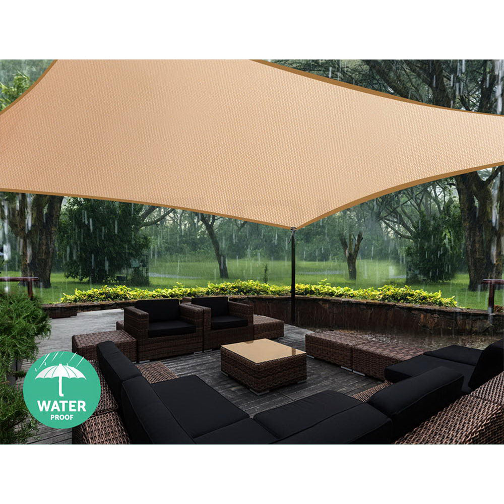 Instahut Waterproof Shade Sail 3x5M Rectangle