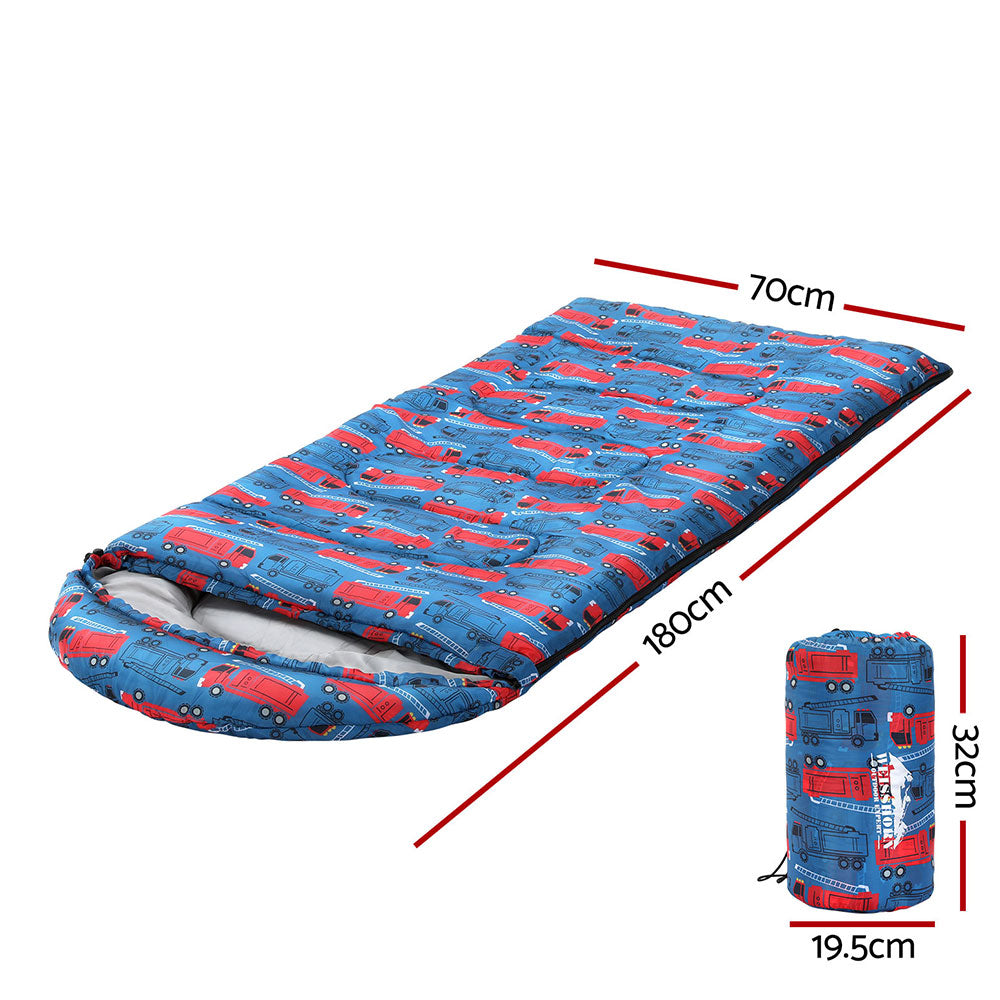 Weisshorn Sleeping Bag Kids Single 180cm Thermal Blue