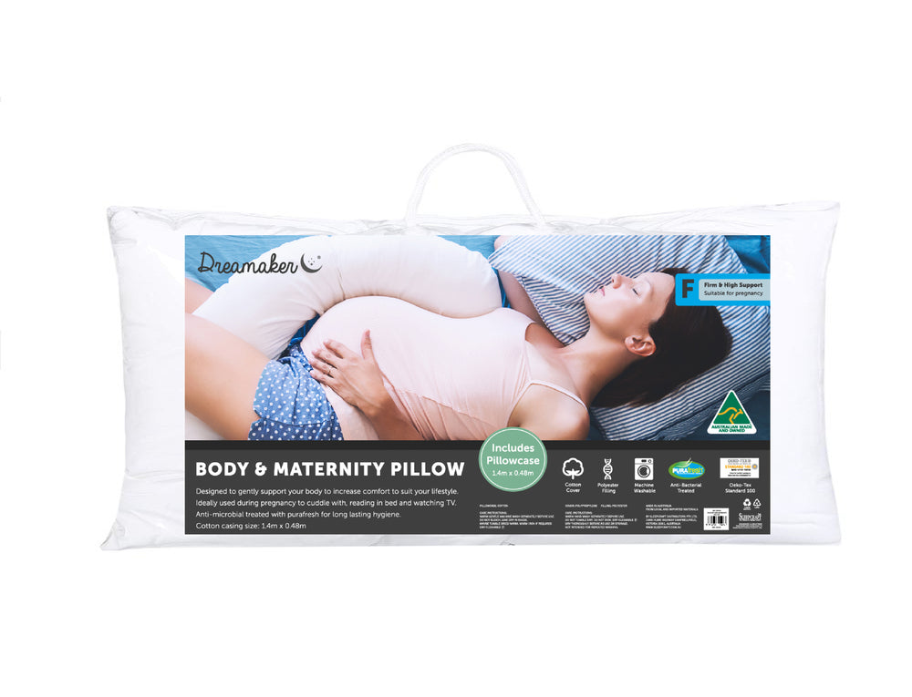 Dreamaker Australian Made Supportive Body &amp; Maternity Pillow