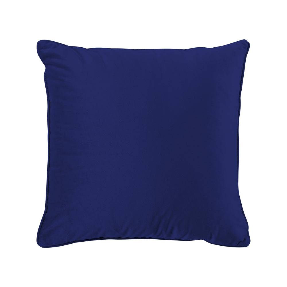 Cadence &amp; Co Bronte Velvet Cushion Sapphire Blue 45x45cm