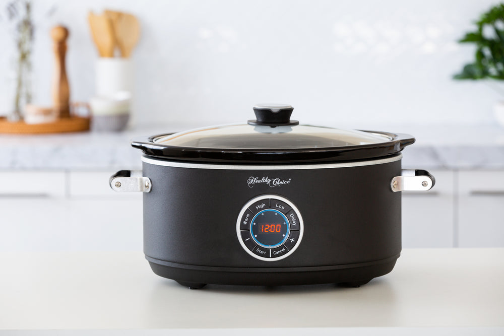 Healthy Choice 6.5L Digital Slow Cooker w/ Ceramic Pot, 300W, LED, 3 Programs