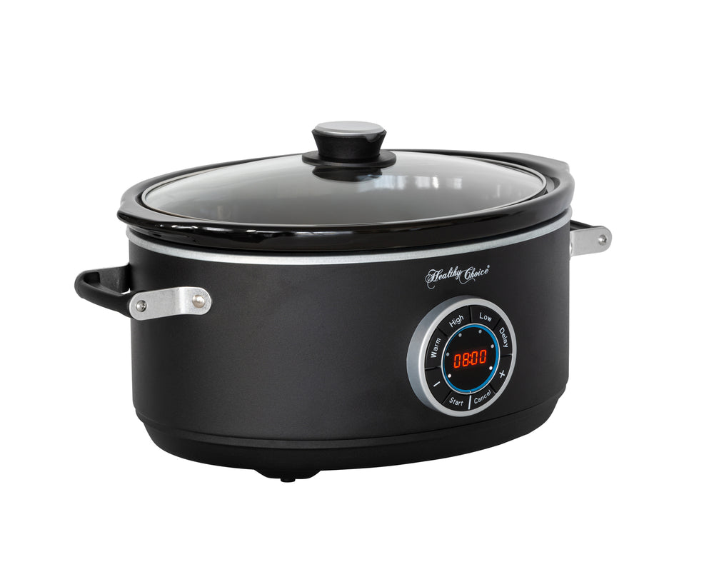 Healthy Choice 6.5L Digital Slow Cooker w/ Ceramic Pot, 300W, LED, 3 Programs