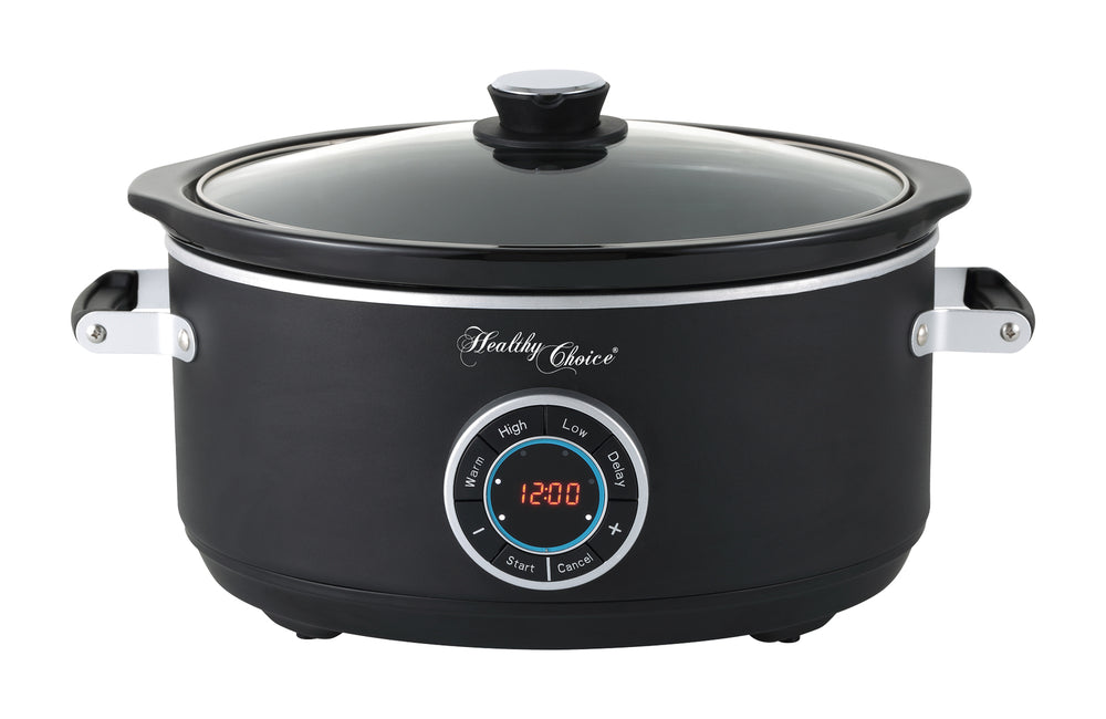 Healthy Choice 6.5L Digital Slow Cooker w/ Ceramic Pot, 300W, LED, 3 Programs