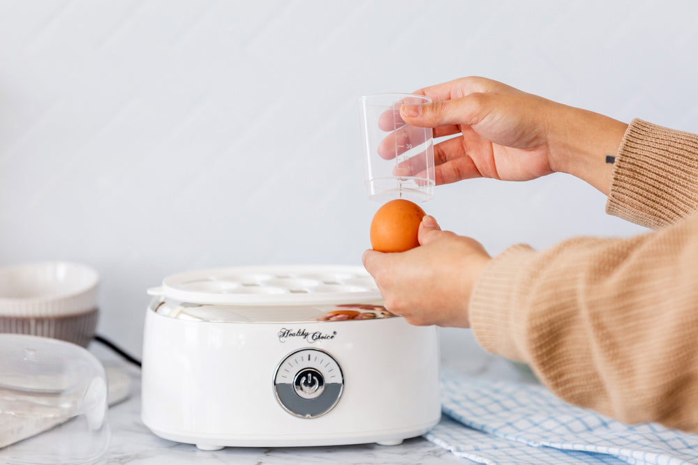 Healthy Choice Electric Egg Steamer, Fits 7 Eggs &amp; Cooked Perfectly