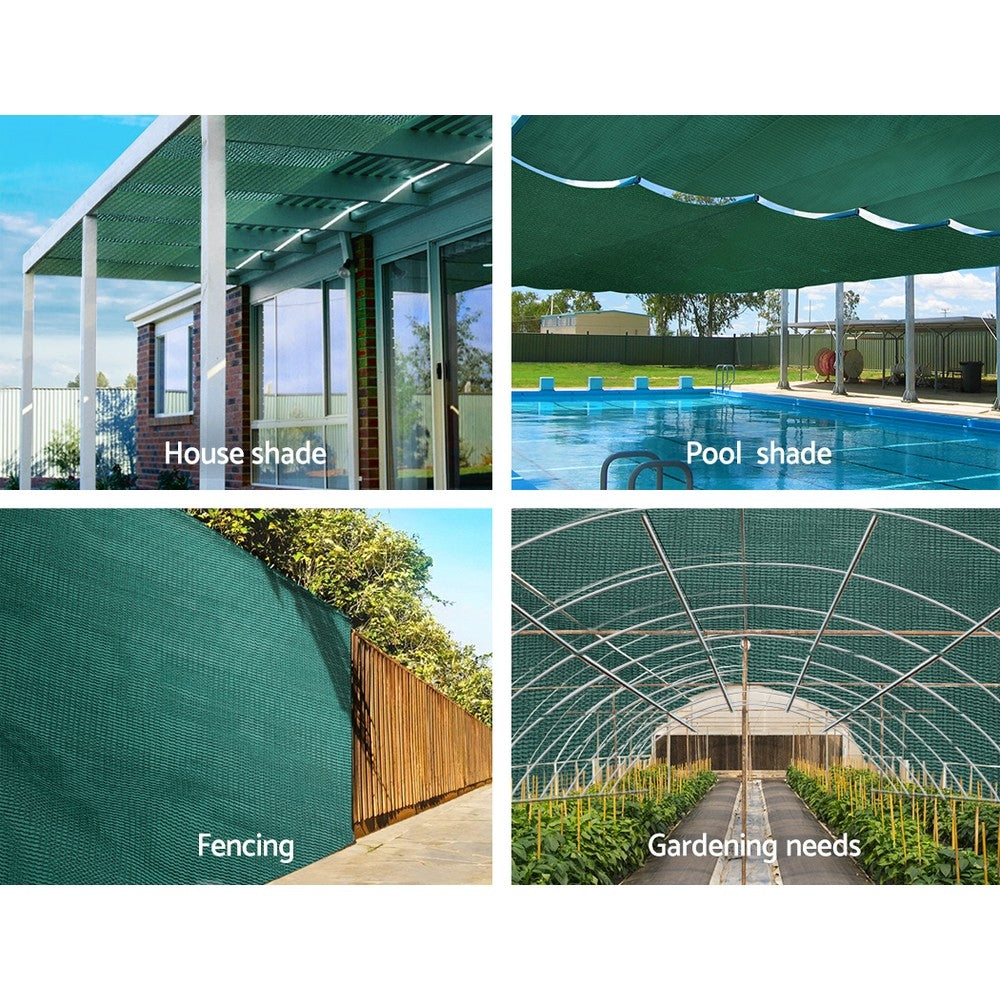 Instahut 1.83 x 30M 30% UV Shade Sail - Green