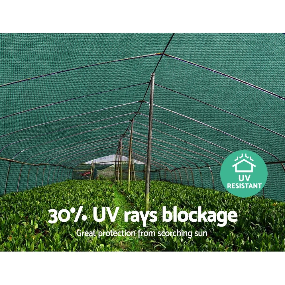 Instahut 1.83 x 30M 30% UV Shade Sail - Green