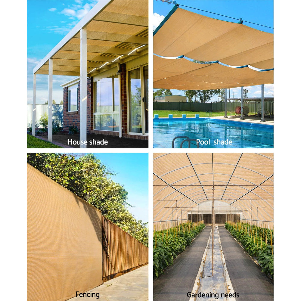 Instahut 1.83 x 50M UV Shade Sail - Beige