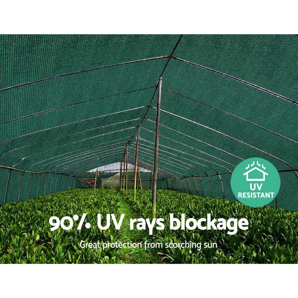 Instahut 3.66x10M Shade Sail with 90% UV Sun Shade - Green