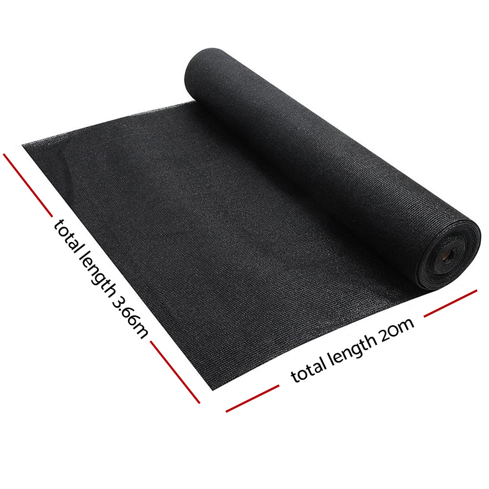 Instahut 3.66x20m Sun Shade Cloth Sail Roll 50% UV