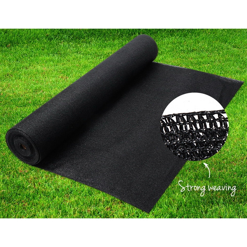 Instahut 3.66 x30M Shade Sail with 70% UV Sun Shade - Black