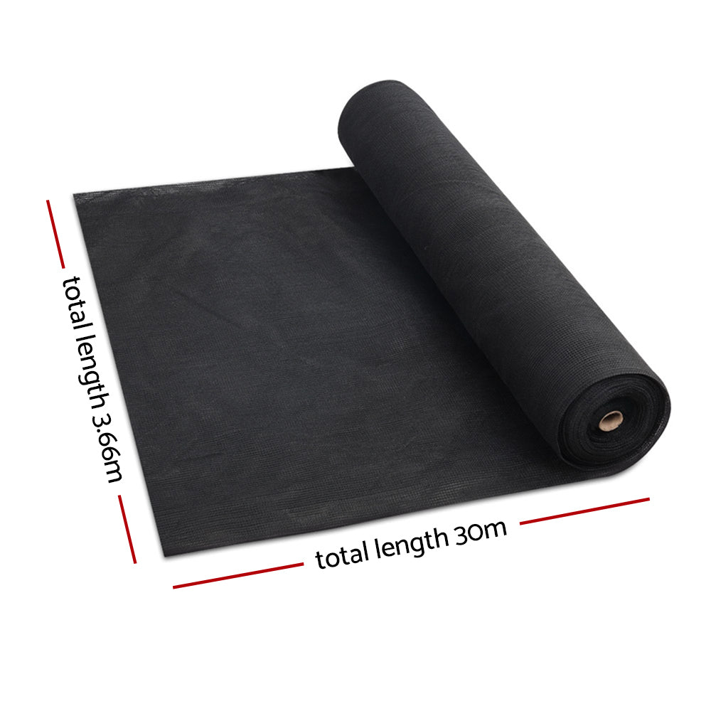 Instahut 3.66 x 30M UV Shade Sail - Black