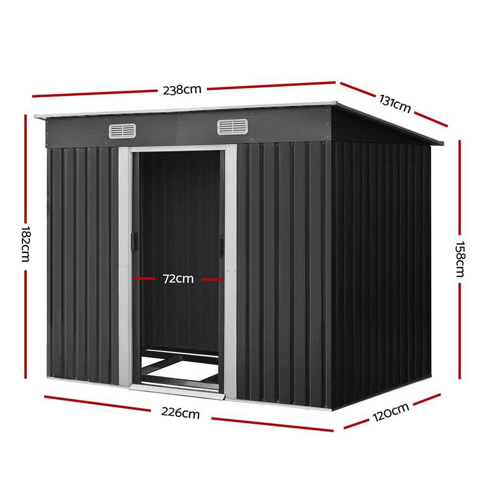 Giantz Garden Shed Storage 2.38x1.31M Workshop