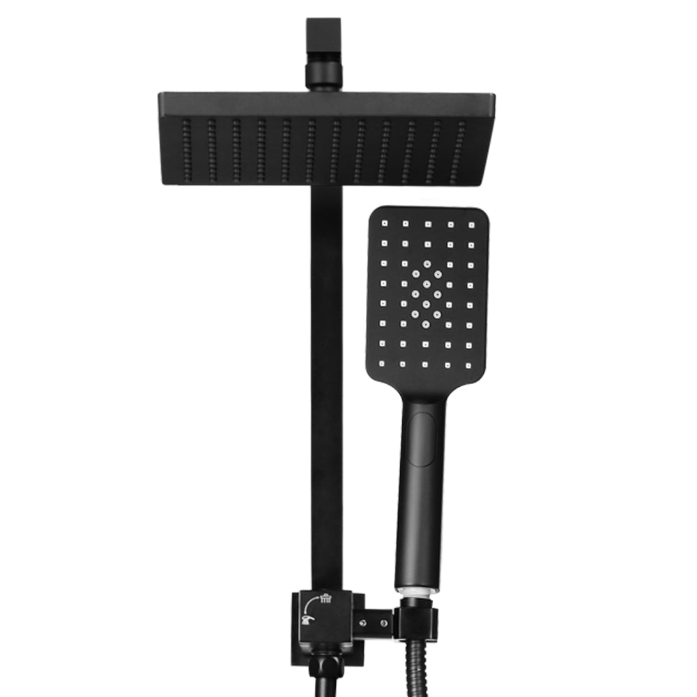 Cefito WELS 8&#39;&#39; Rain Shower Head Set Square Black