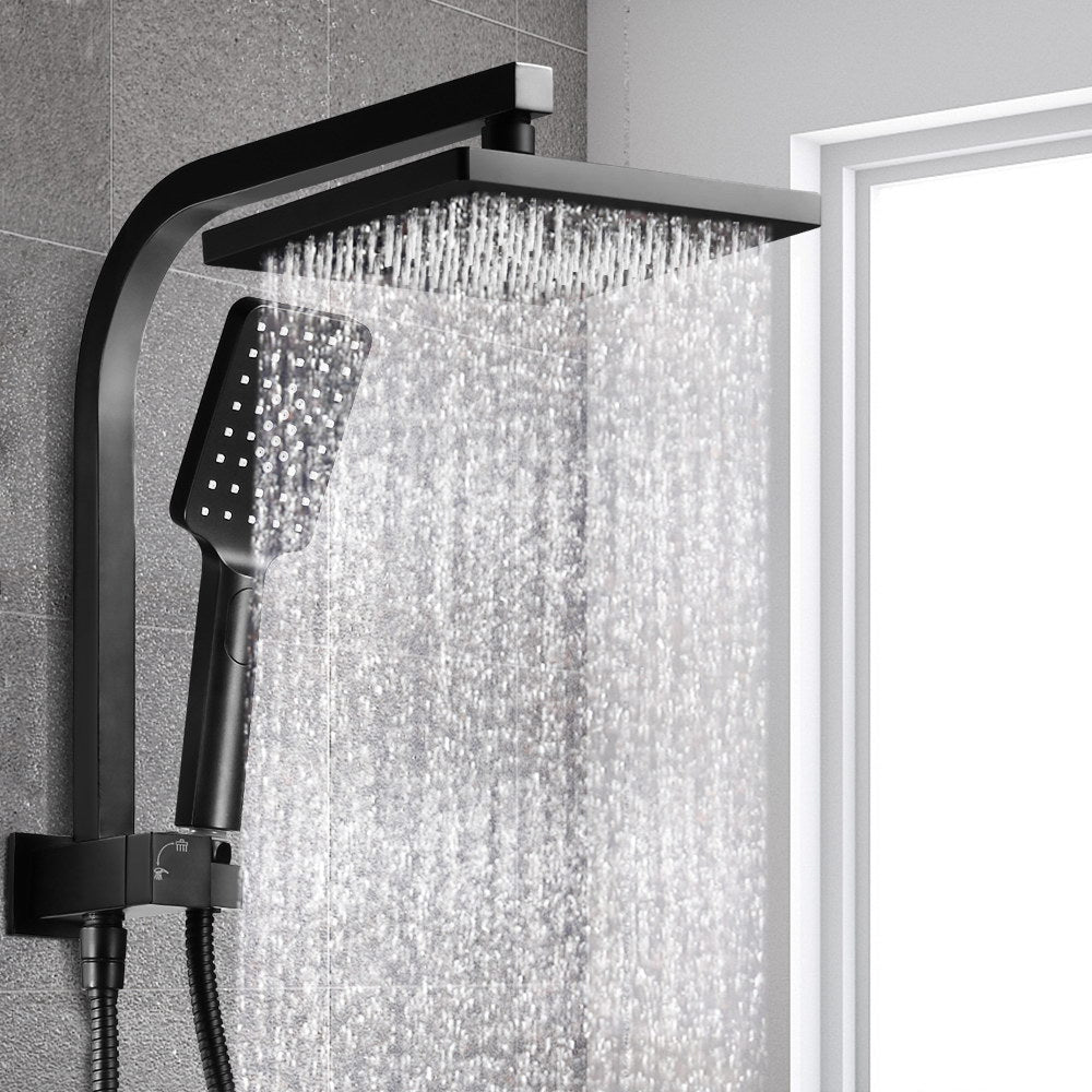 Cefito WELS 8&#39;&#39; Rain Shower Head Set Square Black