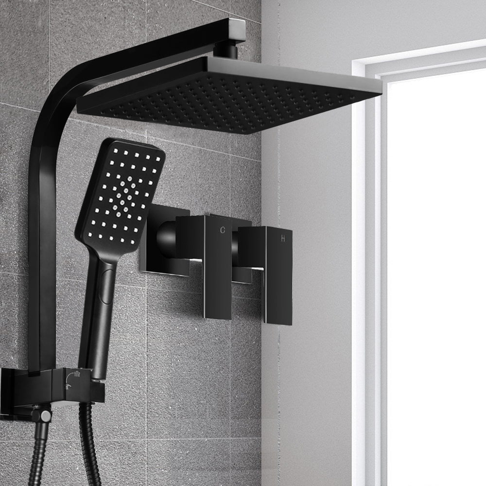 Cefito WELS 8&#39;&#39; Rain Shower Head Taps Square Black