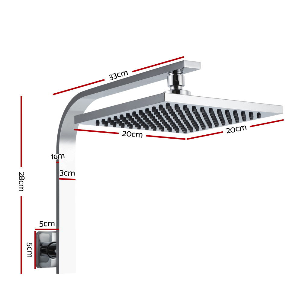 Cefito WElS 8&#39;&#39; Rain Shower Head Set Square