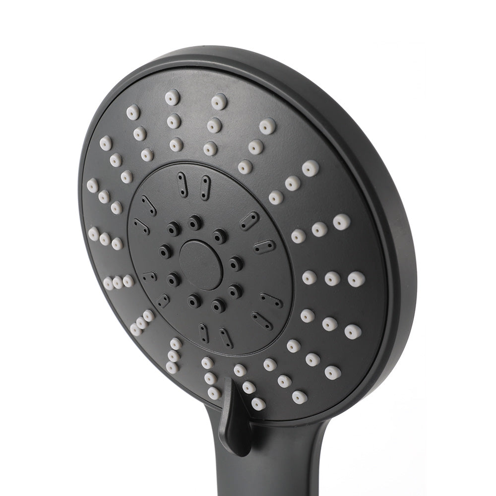 Handheld Shower Head 4.5 5 Modes Round Black