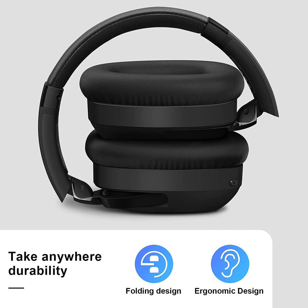 Silcron Active Noise Cancelling Headphones 40H Playtime - Black