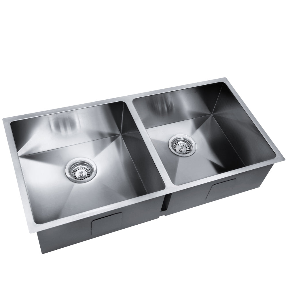 Cefito Stainless Steel Kitchen Sink Silver 86.5cm x 44cm