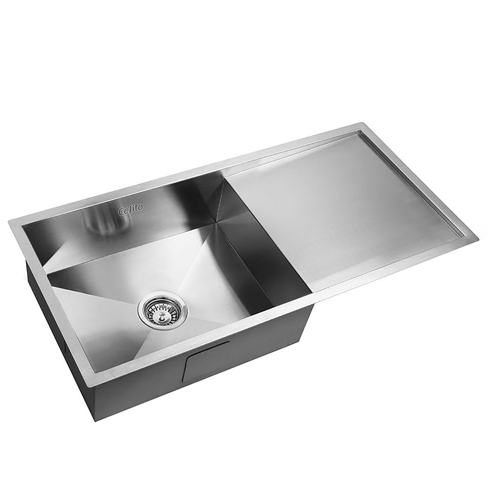 Cefito Stainless Steel Kitchen Sink Silver 96cm x 45cm