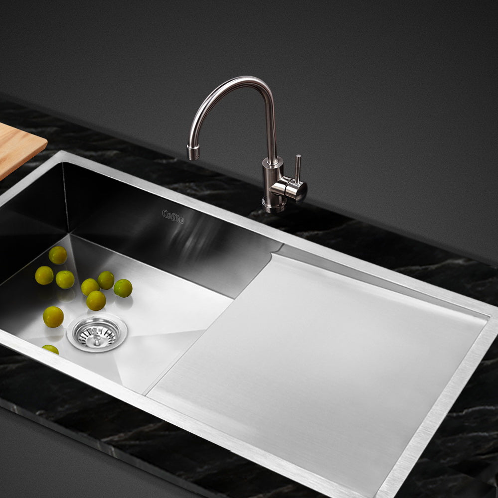 Cefito Stainless Steel Kitchen Sink Silver 96cm x 45cm