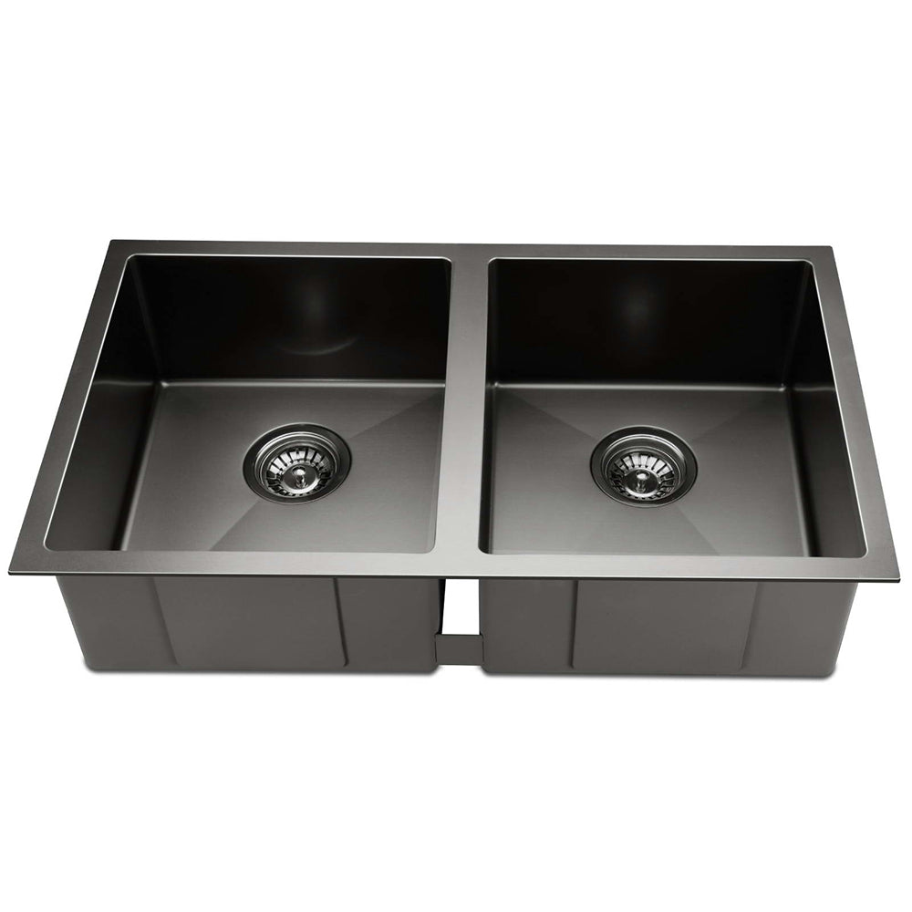 Cefito Stainless Steel Kitchen Sink Black 77cm x 45cm