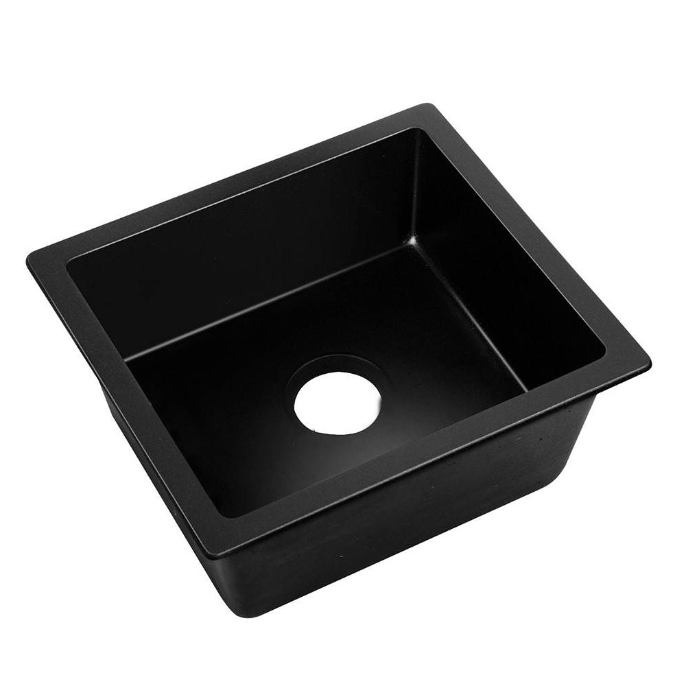Cefito Stone Kitchen Sink Granite Basin Black 460X410MM