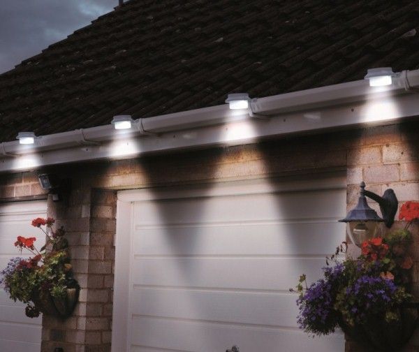 Lenoxx Solar Multipurpose Light (3-Piece, White) w/ Screw &amp; Mount, Energy-Saving