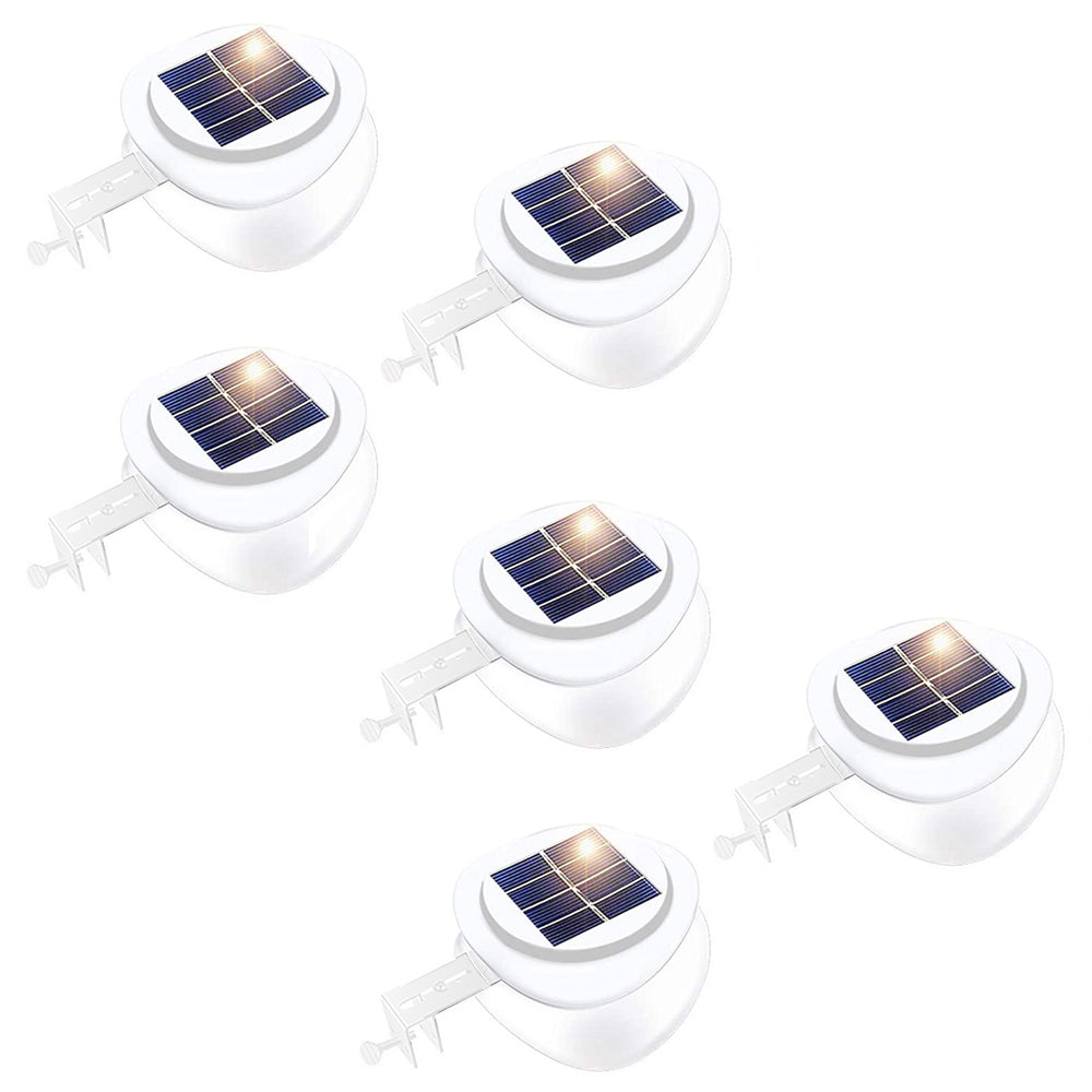 Lenoxx Solar Multipurpose Light (6-Piece, White) w/ Screw &amp; Mount, Energy-Saving