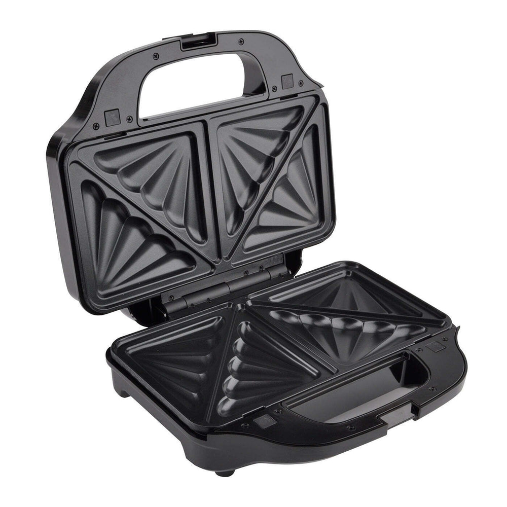 Healthy Choice Sandwich Press w/ 3 Interchangeable Plates Incl Toasties &amp; Waffles