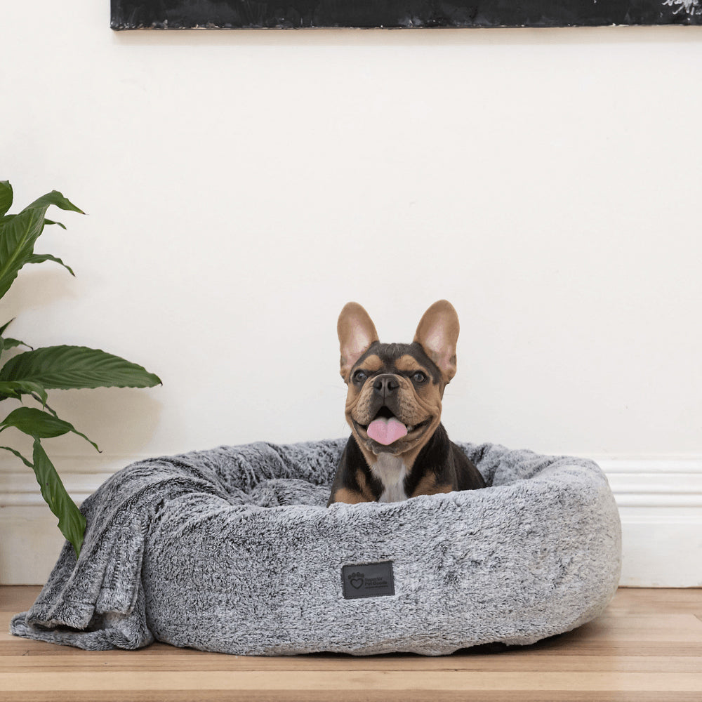 Superior Pet Goods Harley Artic Faux Fur Pet Dog Bed Large
