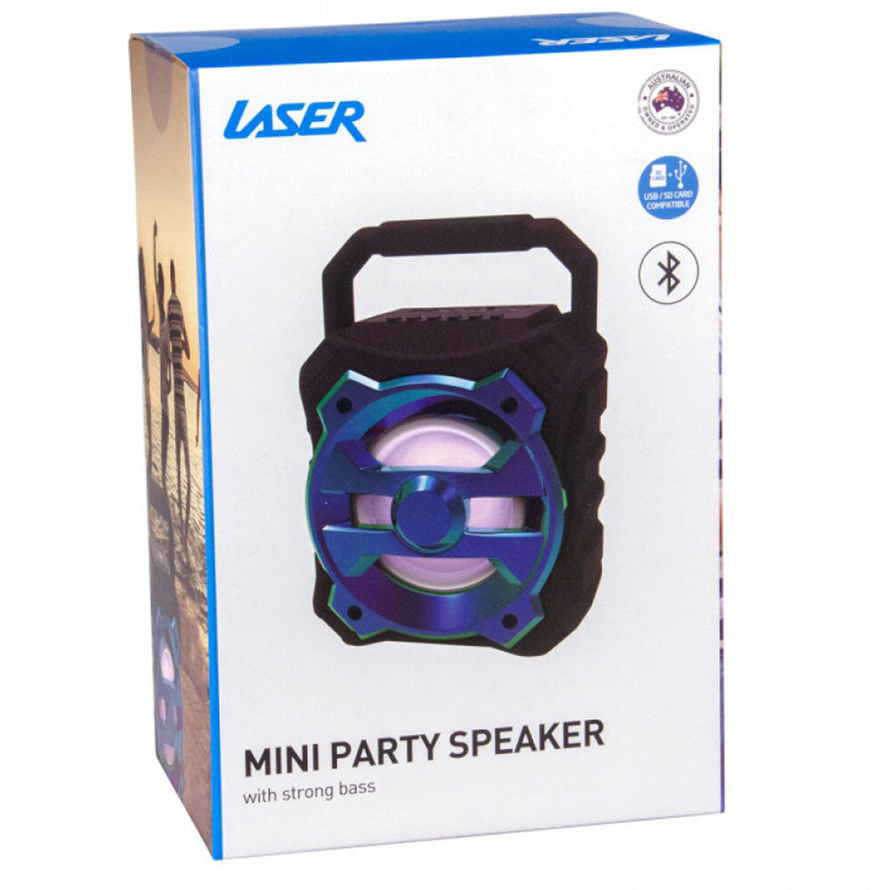 Laser Bluetooth Mini Party Speaker - Blue