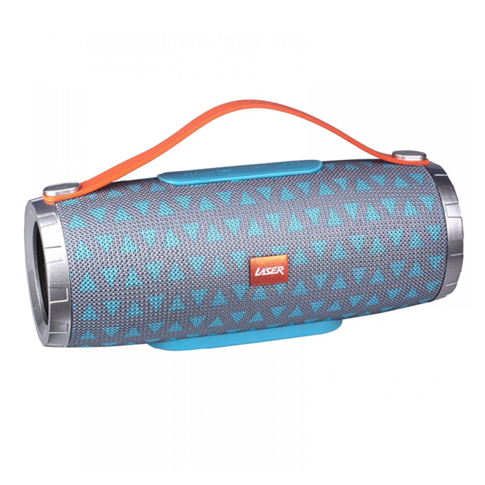 Laser Portable Bluetooth Speaker w/ FM Radio &amp; Built-in Mic - Blue
