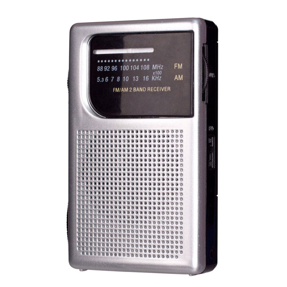 Laser Portable AM/FM Radio w/ Wrist Strap