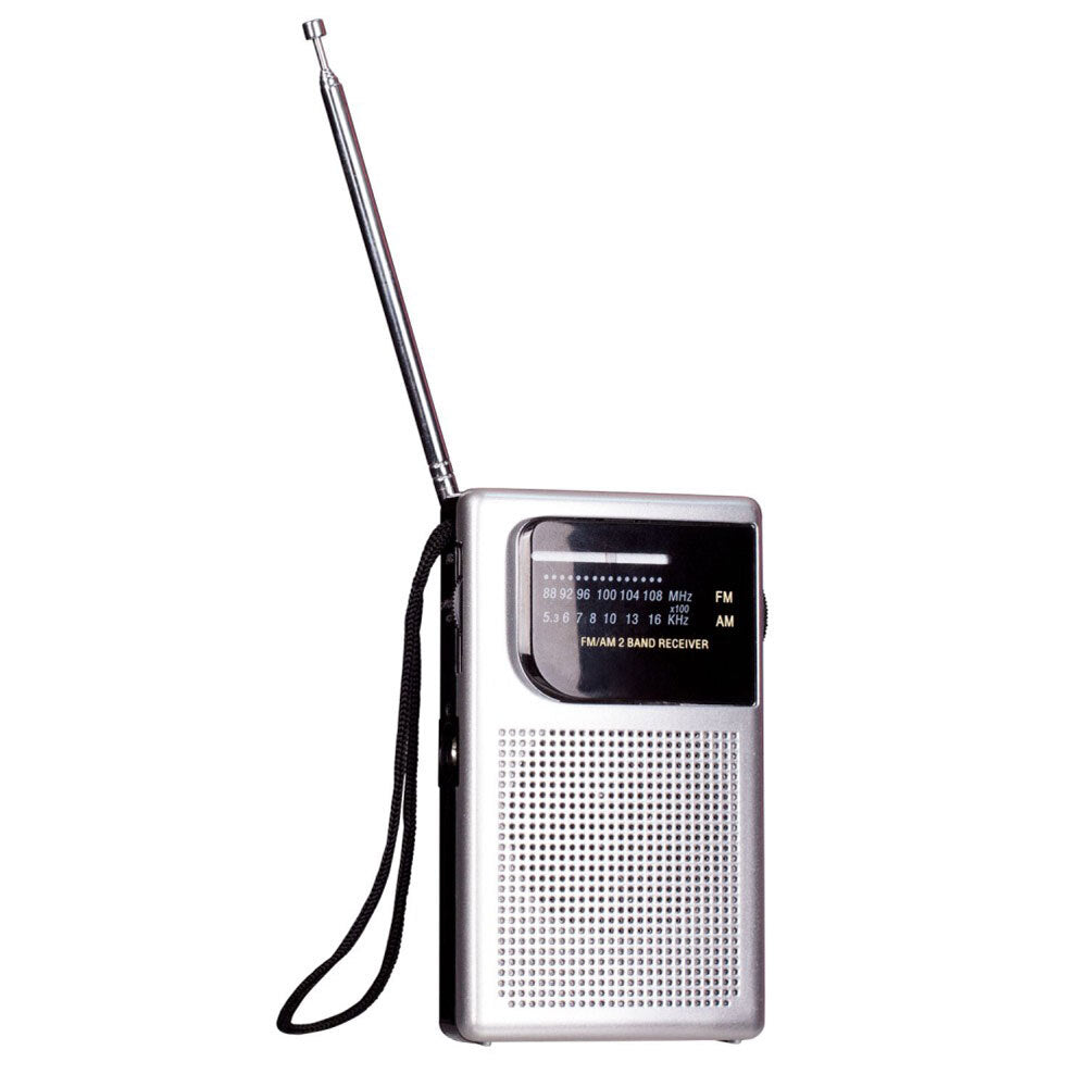 Laser Portable AM/FM Radio w/ Wrist Strap